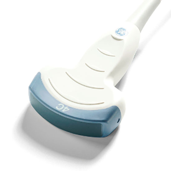 GE 4CRS convex transducer probe for ultrasound